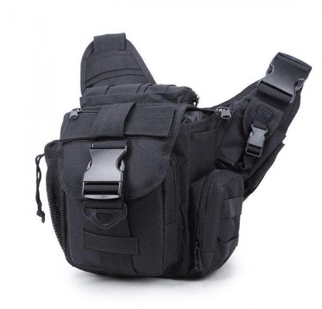 Сумка тактична Molle TacticBag B03 - чорна - зображення 1