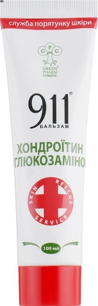 Бальзам 911 "Хондроїтин з глюкозаміном" - Green Pharm Cosmetic 100ml (557309-28429) - зображення 2