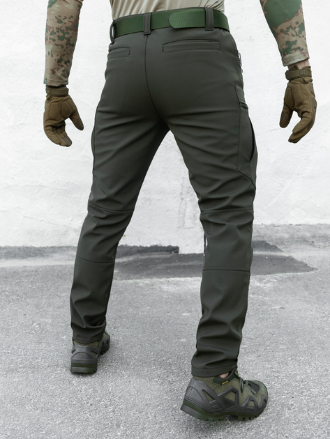 Брюки-карго тактичні Softshell утеплені BEZET Ешелон 6368 L Хакі (2000093212456) - зображення 5