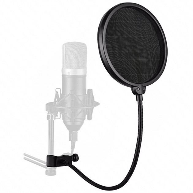 Студийный микрофон со стойкой и ветрозащитой Musicplus DJ M-800 TRS341 ...