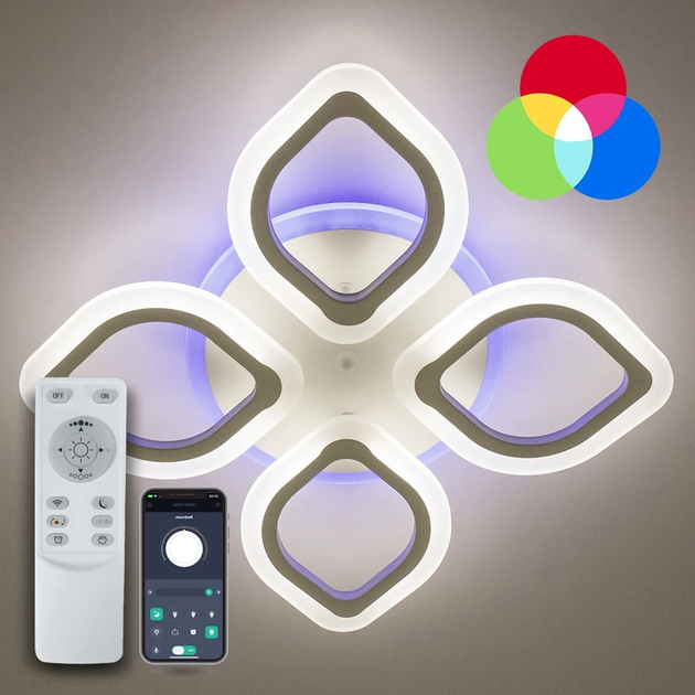 Люстра светодиодная потолочная LUMINARIA AZALIA RGB 40W+10W 4R 480/80 ...