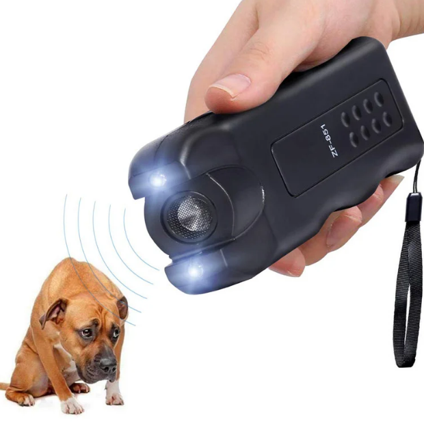 Ультразвуковой отпугиватель собак фонарик ZF-851 135дБ black - изображение 3