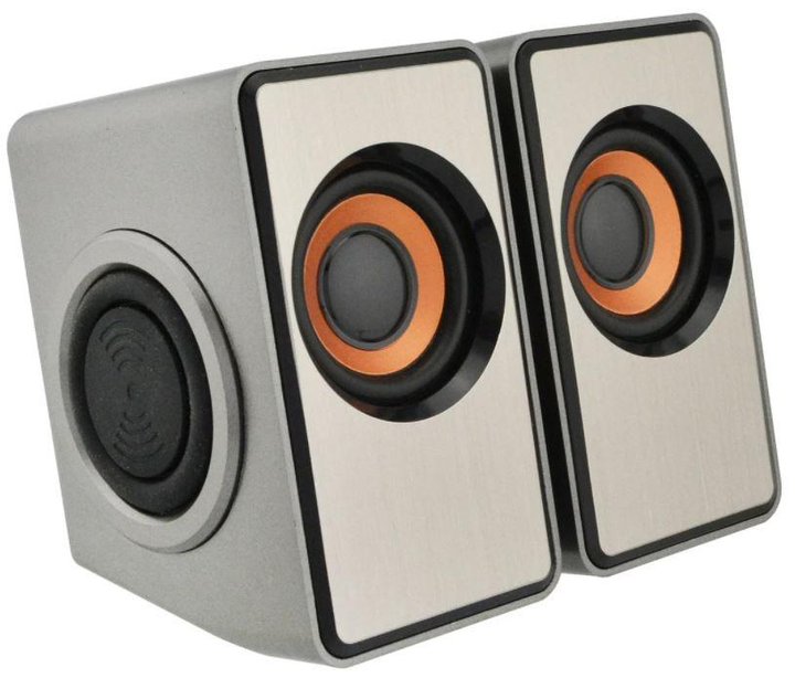 Колонки комп'ютерні USB FT-2048 6 Вт сірі - зображення 1