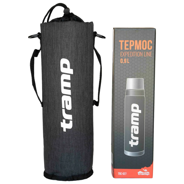 Термочехол для термосов Tramp объемом 900мл с ремнем TRA-290-grey-melange - изображение 2