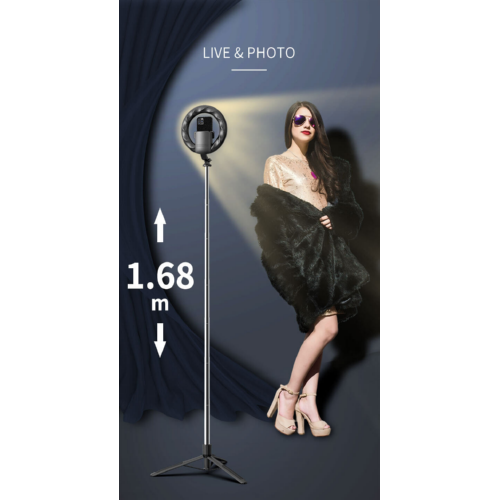 Держатель USAMS with ring lighting PortableUS-ZB241 1.68m BT4.0 9Levels Light - изображение 2