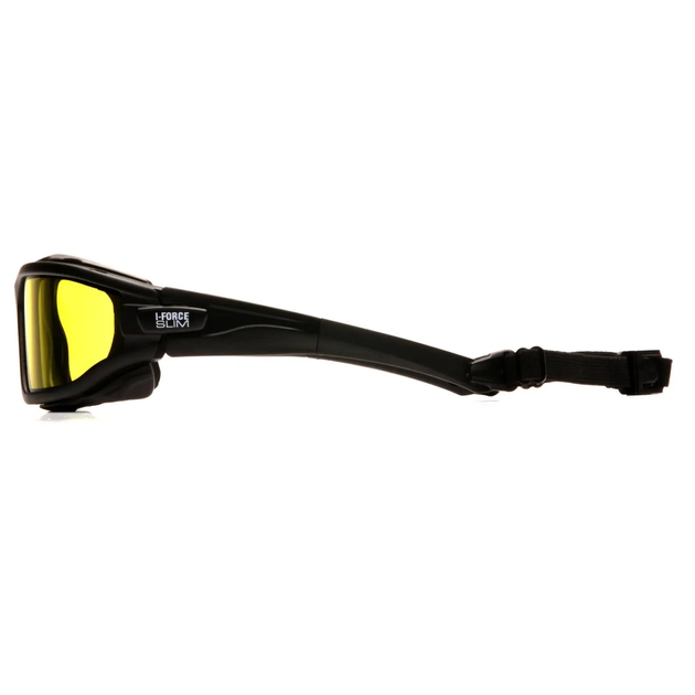 Очки тактические стрелковые баллистические с уплотнителем i-Force Slim Anti-Fog amber UV400 желтый - изображение 2