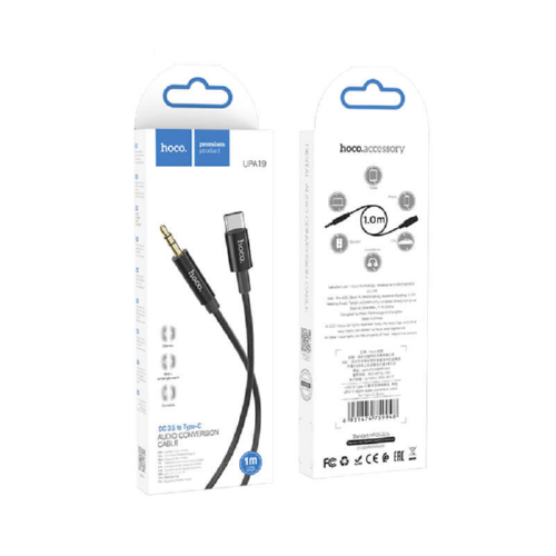 Кабель HOCO AUX to Type-C digital audio conversion cable UPA19 1M black - изображение 2