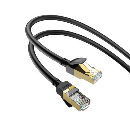 Кабель HOCO LAN RJ45 Level US02 1m black - зображення 2
