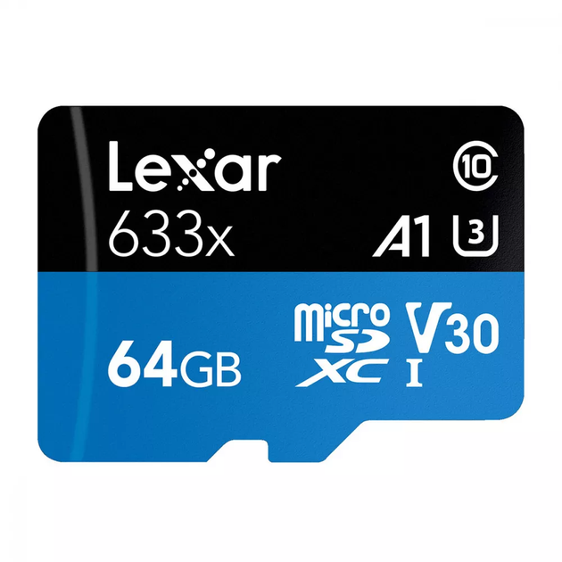 Карта памяти Накопитель Micro SDXC Card LEXAR 633x Class 10 UHS-I U3 64GB - изображение 2