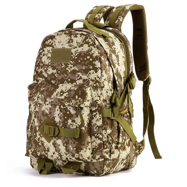 Рюкзак тактический военный Protector plus S405 40л с системой Molle desert digital камуфляж - изображение 1