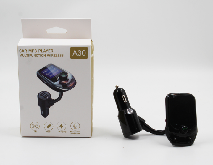 Автомобильный MP3 Трансмиттер FM–модулятор A30 LCD USB/AUX/SD Bluetooth черный - изображение 3