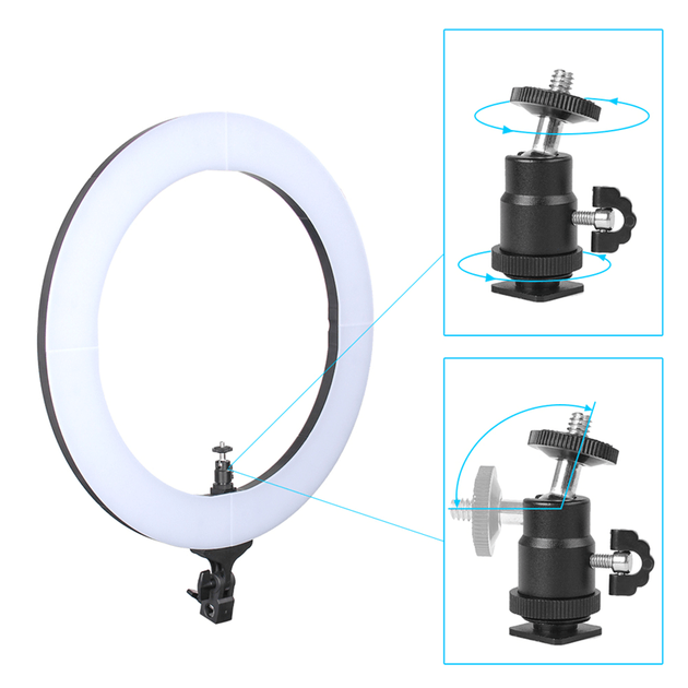 Селфи лампа и LED освещением 18 ZM448 180cm Tripod Stand Plug Powered 3200-5600K - Фото 6 Селфи лампа и LED освещением 18 ZM448 180cm Tripod Stand Plug Powered 3200-5600K - изображение 6