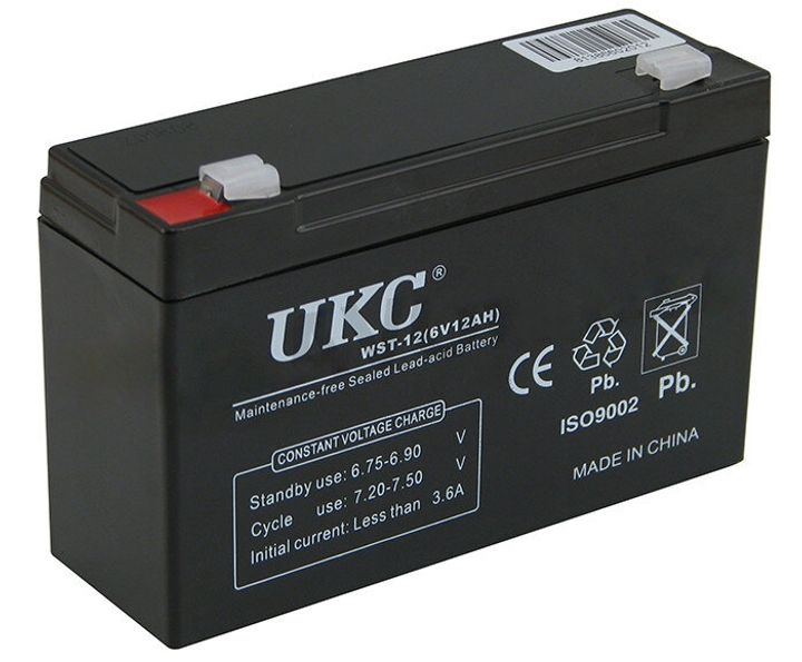 Аккумулятор UKC WST-12 для детских электро автомобилей, торговых весов ...