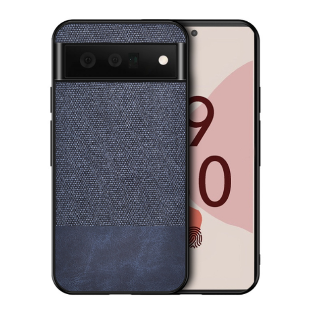Чехол накладка Textile leather саse для Google pixel 6 Pro blue – фото ...