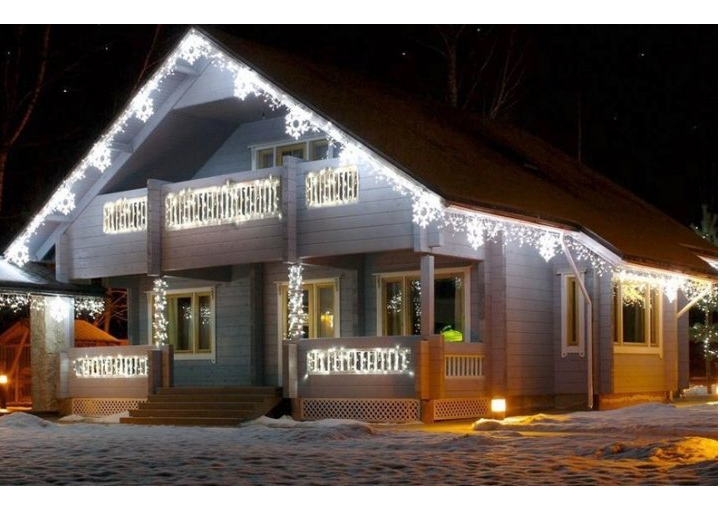 Вулична світлодіодна гірлянда бахрома Magnetic 3.3-W1 120LED 5 метрів, колір свічення білий, зі з'єднувачем, IP65 - Фото 2 Вулична світлодіодна гірлянда бахрома Magnetic 3.3-W1 120LED 5 метрів, колір свічення білий, зі з'єднувачем, IP65 - зображення 2