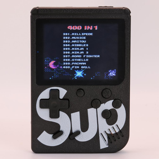 Портативная игровая консоль с геймпадом на 400 игр SUP GameboyBox 8bit мини ретро приставка с экраном dendy Black - изображение 8