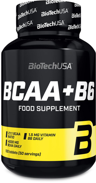 Амінокислоти Biotech BCAA+b6 100 таблеток – фото, відгуки ...