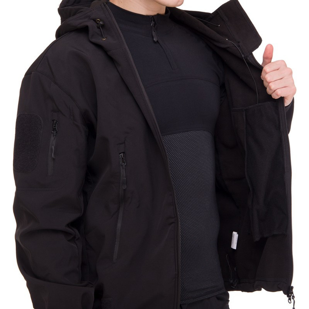 Куртка военная тактическая флисовая мужская теплая SP-Sport ZK-20 размер XL черный - изображение 2