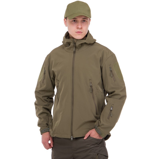 Куртка военная тактическая флисовая мужская теплая SP-Sport ZK-20 размер XXXL Оливковый - изображение 1