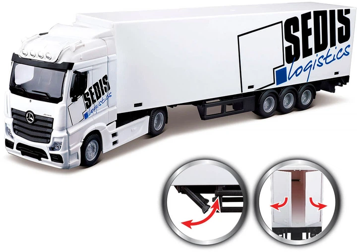 Zestaw do zabawy Bburago – Ciągnik Mercedes-Benz Actros (4893993314713) - obraz 2