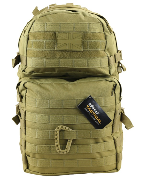 Рюкзак тактичний KOMBAT UK Medium Assault Pack, 40л койот - изображение 2