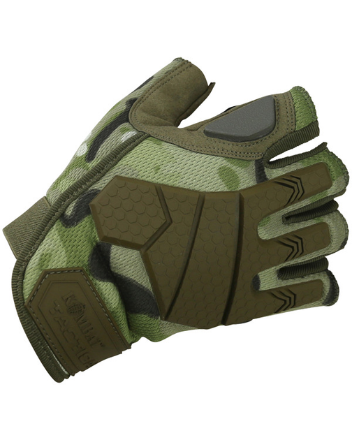 Перчатки тактичні KOMBAT UK Alpha Fingerless Tactical Gloves, М мультикам - зображення 1