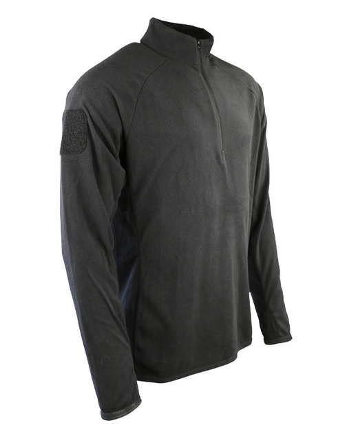Фліс тактичний кофта KOMBAT UK Alpha Mid-Layer Fleece, L чорний - изображение 2