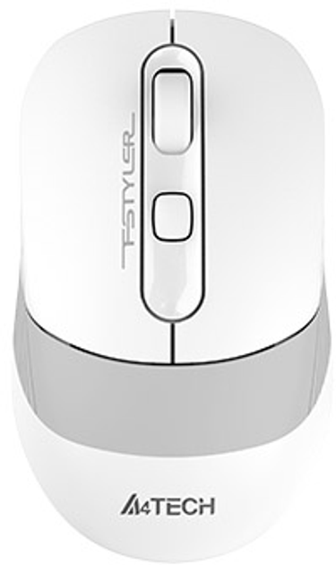 Миша A4Tech Fstyler FB10CS Wireless/Bluetooth Grayish White (4711421967730) - зображення 1