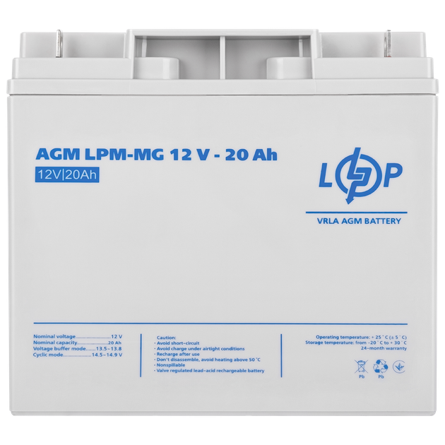 Аккумулятор мультигелевый AGM LPM-MG 12V - 20 Ah для Mercedes - изображение 3