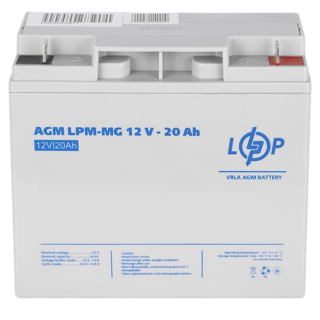 Аккумуляторная батарея LP Мультигелевая LPM-MG 12V - 20 Ah (LP6556) - изображение 4