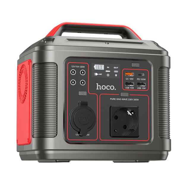Портативная зарядная станция power bank УМБ HOCO Energy storage DB28 80000mAh 300W 3USB/Type-C/AC PD/QC - изображение 3