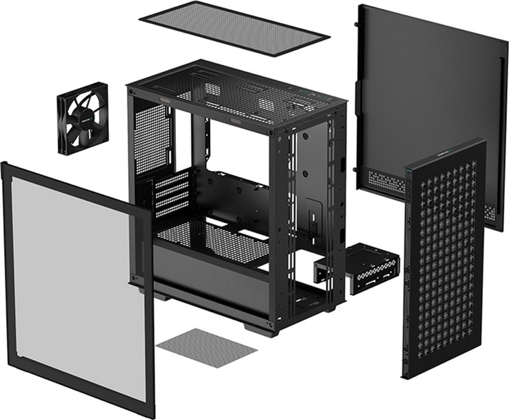 Корпус DeepCool CH370 Black (R-CH370-BKNAM1-G-1) - зображення 11