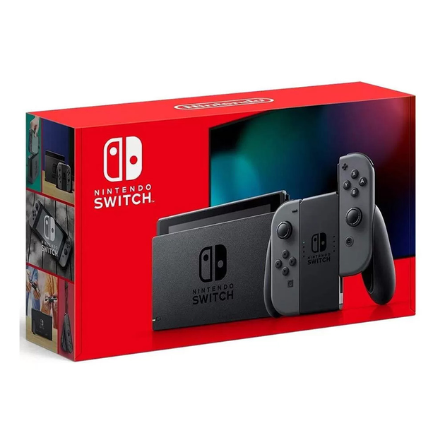 【極美品】Nintendo Switch HAD-S-KGAGL Ігрова консоль Nintendo Switch V2 Grey (HAD-S-KAAAA) – фото