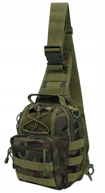 Военная тактическая сумка военный рюкзак на плечо GFC Tactical EDC Chest Pack Molle Assault Range Bag 26x20x11 см 4,5л - изображение 1