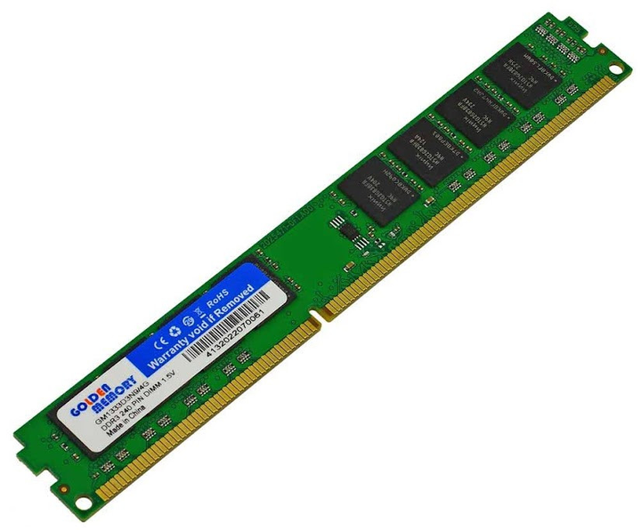 Оперативная память DDR3-1333 4GB PC3-10600 1.5V Golden Memory ...