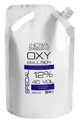 Окислительная эмульсия jNOWA Professional OXY 12% 40 vol 1300 мл - Фото 1 Окислительная эмульсия jNOWA Professional OXY 12% 40 vol 1300 мл - изображение 1