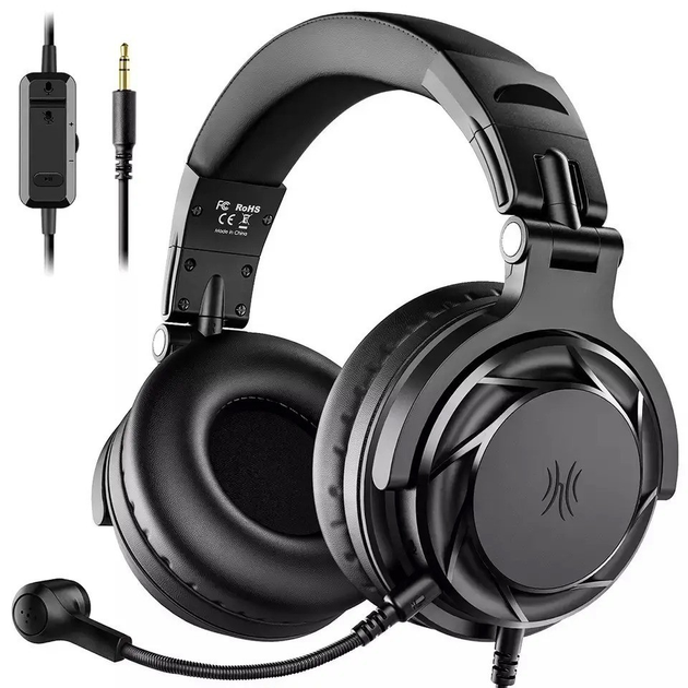 Игровые стерео наушники OneOdio Pro-GD Black проводные наушники с ...