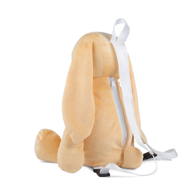 Мягкая игрушка рюкзак KidsQo Зайка Хагси 31см бежевый (KD726) - изображение 3