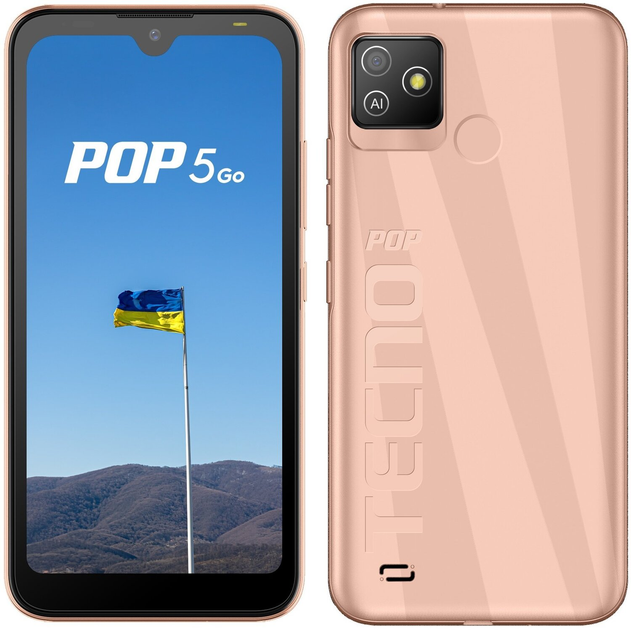 Смартфон Tecno POP5 Go (BD1) 1/16Gb DS Mist Copper (UA-UCRF) – фото ...