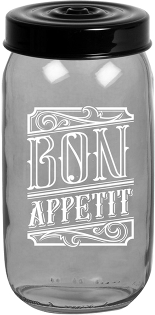 Банка Herevin Transparent Grey 1 л (172541-146) - изображение 1