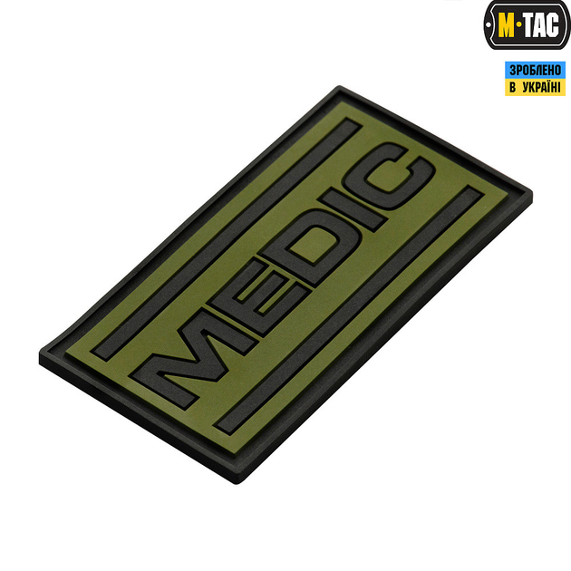 Нашивка M-Tac Medic PVC Olive/Black (00-00009178) - изображение 2