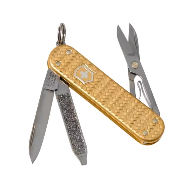 Складной нож Victorinox CLASSIC SD Precious Alox золотистый 0.6221.408G - изображение 2