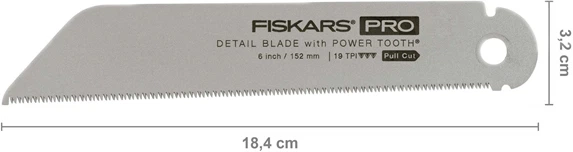 Змінне полотно для пилки Fiskars Pro PowerTooth 150 мм 19 TPI 1062942 (6411501201256) - зображення 2