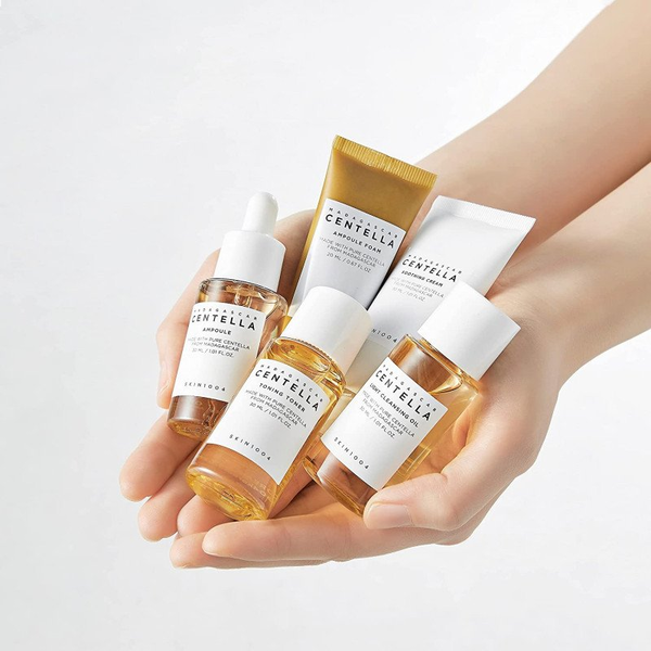 Набор SKIN1004 Madagascar Centella Travel Kit миниверсий для путешествий на основе центеллы мадагаскарской - изображение 2