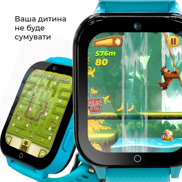 Детские смарт-часы Jetix DF100 Pro Kids 4G Blue (100Pro-k1-RA) - изображение 5