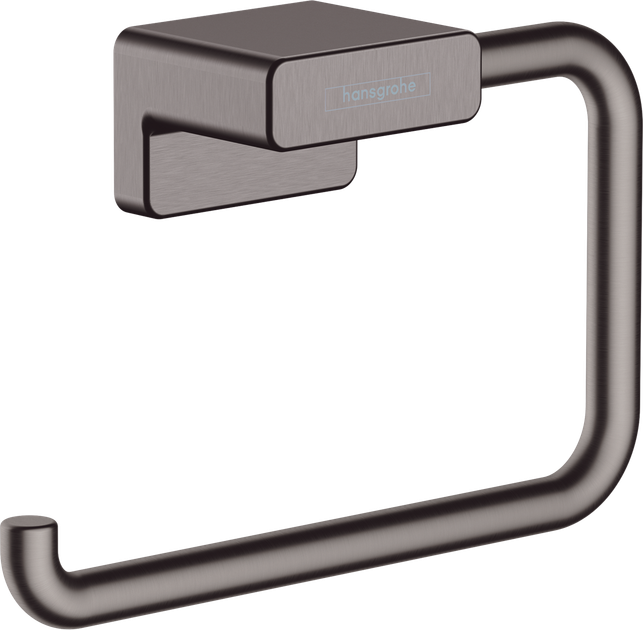 Держатель туалетной бумаги Hansgrohe AddStoris Brushed Black 41771340 - Фото 1 Держатель туалетной бумаги Hansgrohe AddStoris Brushed Black 41771340 - изображение 1