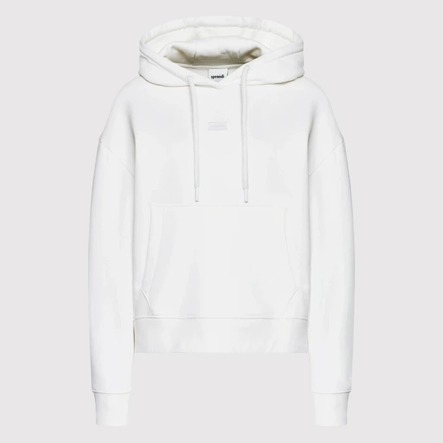 Bluza damska z kapturem oversize Sprandi SP22-BLD503 S Biała (2230028549726) - obraz 4