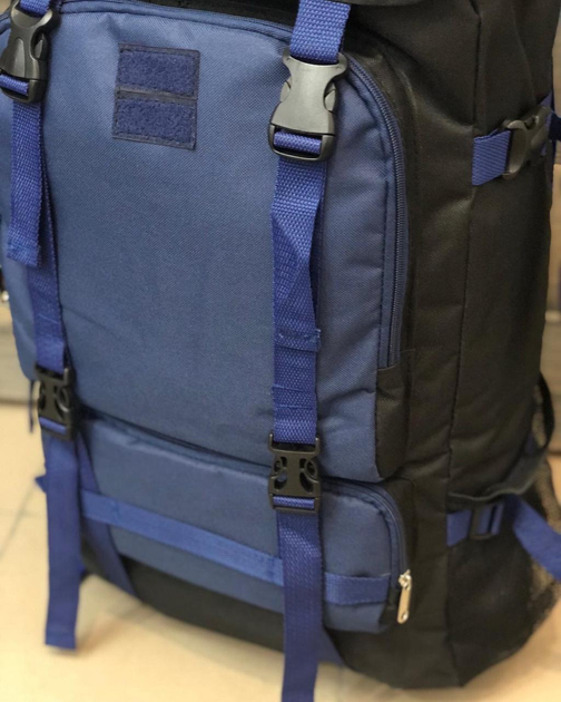 Универсальный рюкзак тактический 75 литров, военный водоотталкивающий из плотной тактической ткани - изображение 2