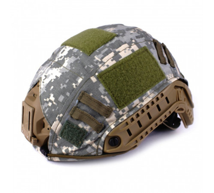 Чохол (кавер) на шоломі типу FAST Helmet Silenta 12469 Pixel Зима - зображення 1