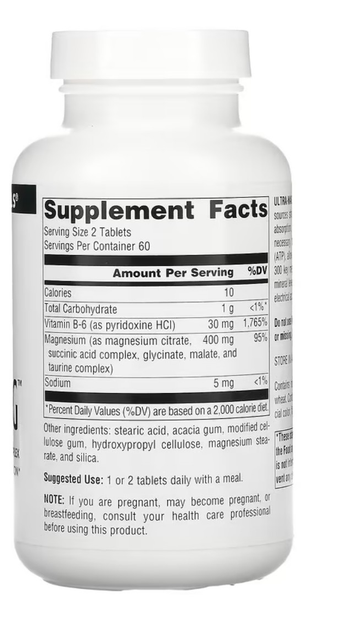 Магний Source Naturals, Ultra-Mag, 120 таблеток – фото, отзывы ...